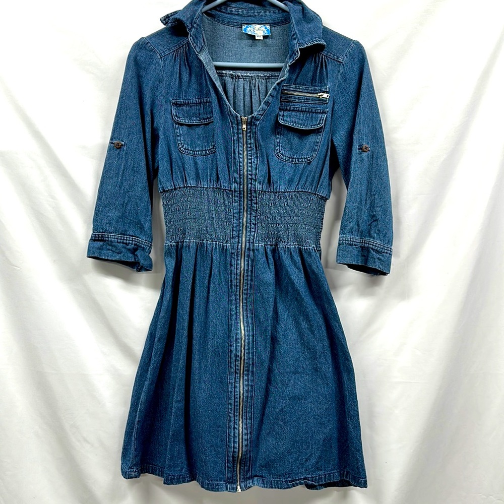 J Gee Size PM Denim Zipper Dress